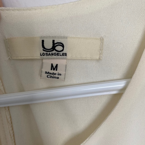 Ya Los Angeles hi-low dress, cream, medium - Picture 3 of 3